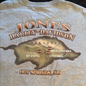 Harley-Davidson Gray Arkansas Map Tee